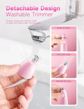 Load image into Gallery viewer, ZORAMI Rechargeable Ear and Nose Hair Trimmer - 2024 Professional Painless Eyebrow & Facial Hair Trimmer for Men Women, Powerful Motor and Dual-Edge Blades for Smoother Cutting Pink