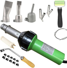 Load image into Gallery viewer, 1600W Plastic Welding Kit Hot Air Welder Heating Gun PVC Vinyl Rod Welding Hot Gas Pistol Tool, with Various Welding Nozzles, Handheld Floor Groover