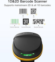 Load image into Gallery viewer, Inateck 2D Barcode Scanner Bluetooth, Barcode Reader with 2.4Ghz Smart Base, Screen Scanning, BCST-54 Black