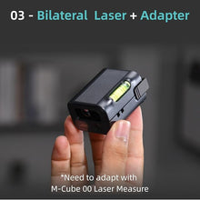 Load image into Gallery viewer, HOZO M-Cube Laser Measuring Tool Adaptor 03 Bilateral Laser+,328ft/100m Modular Dual Laser Distance Meter with Bluetooth App and M-Green Cross Line, Ideal for Surveying,Construction, DIY Projects