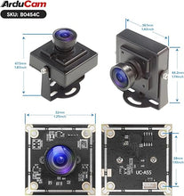 Load image into Gallery viewer, Arducam OV5648 USB Camera Module, 5MP USB Webcam, 110°(D) Wide Angle Manual Focus USB Camera for Windows, Linux, Android, and Mac OS