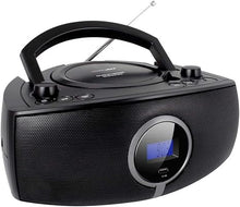 Load image into Gallery viewer, HANNLOMAX HX-316CD CD/MP3 Boombox, AM/FM Radio, Digital Radio Frequency Display, Bluetooth, USB Port for MP3 Playback, LCD Display, Aux-in, AC/DC Power Source (Black)