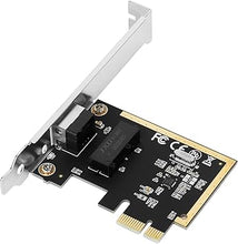 Load image into Gallery viewer, 1Gb PCI-E NIC Network Card for Realtek8111H,10MbE/100MbE/1GbE Copper Single RJ45 Port,with Realtek RTL8111H Chip,1GbE PCI Express 1.1 X1 Ethernet Adapter Support Windows/Linux/MAC