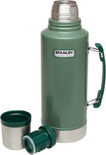 Load image into Gallery viewer, Stanley Classic Vacuum Bottle 2Qt, Hammertone Green