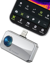 Load image into Gallery viewer, FOXWELL RT100 Thermal Camera for iOS, 256 x 192 IR Resolution Thermal Imaging Camera, Anti-Reflective Thermal Imager, Infrared Camera for iPhone iPad with Lightning Port (Not for Mac)