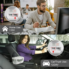 Load image into Gallery viewer, FVW Electric Lunch Box Food Heater, 3 in 1 Portable Food Warmer Lunch Box for Car & Home, Leak Proof, Lunch Heating Microwave with 304 Stainless Steel Container 1.5 L, 110V/12V/24V