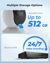 Load image into Gallery viewer, REOLINK E1 Pro Indoor Security Camera, 4MP Plug-in Pet Camera Support 2.4/5 GHz WiFi, 360 Degree Baby/Dog Monitor with Auto Tracking, Person/Pet Detection, Night Vision, 2 Way Audio, Local Storage