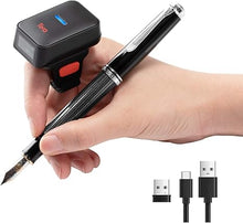 Load image into Gallery viewer, Tera Pro Extreme Performance 1D 2D QR Wireless Ring Barcode Scanner with Bluetooth, Extra Fast Scanning Speed Ultra High Resolution Mini Wearable Finger Bar Code Reader Model HW0010
