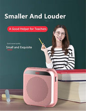 Load image into Gallery viewer, Portable Voice Amplifier with Wired Microphone Headset Rechargeable PA System Speaker Personal Microphone Speech Amplifier Power Amplifiers Loudspeaker for Teachers/Metting/Tour Guide (White)