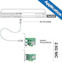 Load image into Gallery viewer, 100M/1000M/2.5G NIC Network Card, Quad RJ-45 Port, with Realtek RTL8125BG Controller, Support Windows/Windows Server/Linux/Ubuntu/Centos/Vmware