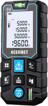 Load image into Gallery viewer, Laser Measurement Tool, ACEGMET 393 Ft Laser Tape Measure ±1/16-inch Accuracy, M/in/Ft Unit Switching Backlit LCD with Mute Button Laser Measure, Pythagorean Mode, Area and Volume Digital Tape Measure