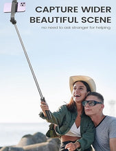 Load image into Gallery viewer, Selfie Stick Phone Tripod with Remote, 50 inch Portable 5 in 1 Selfie Stick Phone Tripod, Wireless Selfie Stick Tripod for Cell Phone Compatible with iPhone 15/14/13 Pro Max Gopro Android