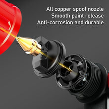 Load image into Gallery viewer, Paint Sprayer 1000W HVLP Electric Spray Paint Gun with 6 Copper Nozzles and 3 Spray Patterns 1200ML High Capacity Container for Furniture, Fences, Walls, Garage Doors (Red)