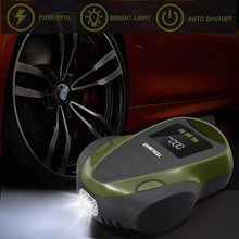 Load image into Gallery viewer, TEROMAS Tire Inflator Portable Air Compressor, Air Pump DC/AC for Car Tires 12V DC and Other Inflatables at Home 110V AC, Digital Electric Tire Pump with Pressure Gauge(Green)