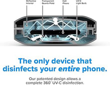 Load image into Gallery viewer, PhoneSoap Wireless UV Phone Sanitizer & Universal Phone Charger Box with Qi Charging | Patented & Clinically Proven 360-Degree UV-C Light Sanitizer | Disinfects and Charges All Phones (Gunmetal Grey)