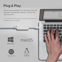 Load image into Gallery viewer, TP-Link USB to Ethernet Adapter, Foldable USB 3.0 to 10/100/1000 Gigabit Ethernet LAN Network Adapter, Support Windows 10/8.1/8/7/Vista/XP for Desktop Laptop Apple MacBook Linux (UE300)