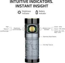 Load image into Gallery viewer, OLIGHT Baton4 Rechargeable EDC Flashlight, LED Pocket Flashlight 1300 Lumens with Magnetic Charging Cable, Small Powerful Bright Flashlight IPX8 Waterproof for Home, Camping (Fighter Pilot)
