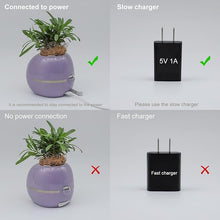 Load image into Gallery viewer, Smart Flowerpots,Smart Pet Planter,Ai Planter,Intelligent Flowerpots,Multiple Expressions,7 Smart Sensors, and Ai Chips Make Raising Plants Easy and Fun for Living Room,Plant-Free(Purple)