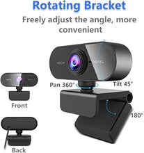 Load image into Gallery viewer, Streaming Webcam with Microphone & Ring Light 2K HD Web Cam with Cover,Stand for PC/MAC/Laptop/Desktop, Wide Angle Web Cameras for YouTube,Skype,Zoom,Xbox One,Video Calling,Studying and PS4