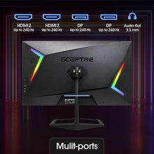 Load image into Gallery viewer, Sceptre 27 inch 240Hz Gaming Monitor AMD FreeSync Premium HDMI DisplayPort Build-in Speakers Machine Black 2024 (FWD240 Series)