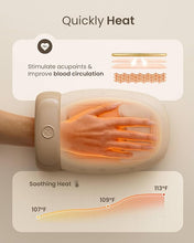 Load image into Gallery viewer, zaza Hand Massager ?ith Heat and Compression for Carpal Tunnel Finger Numbness, Cordless Hand Air Compression Massagers, Electric Hand and Wrist Massage for Palm Fingers, Muscle Soothe Pain Relief