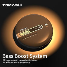 Load image into Gallery viewer, Portable CD Player with Bluetooth, CD Player with Headphones, ESP 40 Seconds for Home Travel, Stereo CD Walkman with LCD Display for Adults Students Kids