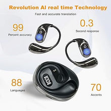 Load image into Gallery viewer, Language Translation Earbuds, Multi in One Translation Earbuds 144 Languages and Accents, Translation Earbuds Real Time Fit for iOS and Android,Suitable for Travel Business Learning