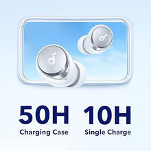 Load image into Gallery viewer, Soundcore by Anker Space A40 Auto-Adjustable Active Noise Cancelling Wireless Earbuds, Reduce Noise by Up to 98%, 50H Playtime, Comfortable Fit, App Customization, Wireless Charge (White)