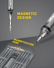 Load image into Gallery viewer, Banshu Electric Screwdriver, 52 in 1 Mini Electric Screwdriver Set with Metal Case, S2 Precision Bits, LED Light, Small Magnetic Professional Repair Tool Kit for Eyeglasses, Watch, PC, Laptop, Phone