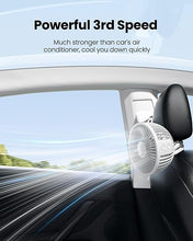 Load image into Gallery viewer, Gaiatop Baby Stroller Fan, 4000mAh Oscillating Mini Portable Fan with Light, 4 Speeds Battery Operated Small Handheld Desk Fan, 360° Rotate Flexible Tripod Clip On Fan for Car Seat Crib Travel White