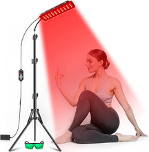 Load image into Gallery viewer, Red Light Therapy Lamp, Infrared Light Therapy with Stand - 660nm Redlight and 850nm Near Infrared Light Device for Body Pain Relief Skin Care