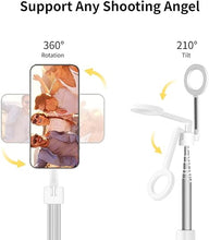 Load image into Gallery viewer, vimitty Magnetic Selfie Stick Tripod with Remote,54" Phone Tripod Compatible with MagSafe,Fit for iPhone 12/13/14/15 Series,Magsafe Case and Other Phones with Metal Ring
