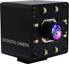 Load image into Gallery viewer, USB Camera 4K Autofocus Webcam High Resolution UHD 2160P USB Camera with 8pcs IR LEDs,100°No Distortion Lens Webcamera with IMX415 Sensor,30fps Plug and Play Web Cam for Video Conference