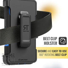 Load image into Gallery viewer, for iPhone 16 Plus Case with Belt Clip Holster & Kickstand, Screenless Protective Dual-Layer Shockproof Phone Case for iPhone 16 Plus - Black & Blue