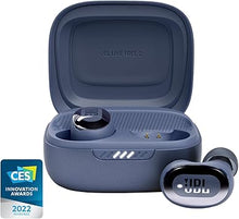 Load image into Gallery viewer, JBL Live Free 2 - True Wireless Noise Cancelling Earbuds, Up to 35hrs of Playtime, 6 mics for Perfect Calls with Zero Noise, IPX5 Waterproof, Oval Tubes for Better Comfort, Isolation, & bass (Blue)