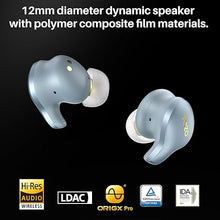 Load image into Gallery viewer, TOZO Golden X1 Wireless Earbuds Balanced Armature Driver and Hybrid Dynamic Driver, Bluetooth Headphones OrigX Pro, LDAC & Hi-Res Audio Wireless, Noise Cancellation Headset Blue