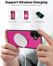 Load image into Gallery viewer, OCASE for iPhone 16 Plus Case Detachable Wallet Case with Card Holder, 2 in 1 Pu Leather Flip Folio with RFID Blocking Stand Wrist Strap Shockproof Phone Cover 6.7 Inch 2024, Rose