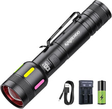 Load image into Gallery viewer, Rechargeable Flashlight High Lumens,Long Lasting Super Bright LED Flashlight,Strong Spotlight Flash Lights for Camping&Emergency&Home,Small Zoomable Flashlight,Brightest USB Flashlight With Gift boxed