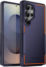 Load image into Gallery viewer, Poetic Neon Case for Samsung Galaxy S25 Ultra 5G, Dual Layer Heavy Duty Rugged Lightweight Slim Shockproof Protective Cover Phone Case, Navy Blue