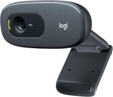 Load image into Gallery viewer, Logitech C270 HD Webcam, 720p, Widescreen HD Video Calling,Light Correction, Noise-Reducing Mic, For Skype, FaceTime, Hangouts, WebEx, PC/Mac/Laptop/Macbook/Tablet - Black