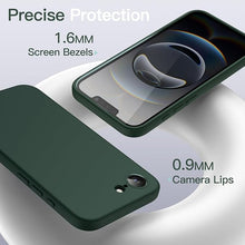 Load image into Gallery viewer, JETech Liquid Silicone Case for iPhone 16e 6.1-Inch 2025, Silky Soft Touch Full-Body Protective Phone Case, Anti-Scratch Shockproof Cover with Microfiber Lining (Midnight Green)