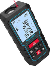 Load image into Gallery viewer, Laser Measure Device, MiLESEEY 229ft Digital Laser Tape Measure with Upgrade Electronic Angle Sensor, ±2mm Accuracy, Area Measurement,Volume and Pythagoras, 2" LCD Backlit,Mute, Battery Included