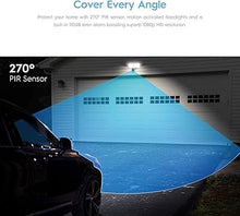 Load image into Gallery viewer, Amcrest Floodlight Camera, Smart Home 1080P Security Outdoor Camera Wireless WiFi with Flood Light, Built-in Siren Alarm, 114° View, IP65 Waterproof, MicroSD & Cloud Storage, ASH26-W