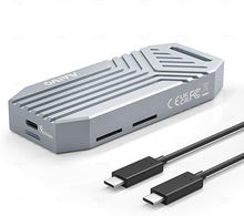 Load image into Gallery viewer, MAIWO 40Gbps M.2 2280 NVMe SSD Enclosure, USB4 Type-C NVMe Enclosure Built-in Cooling Fan Support Thunderbolt3/4 USB4/3.0/2.0 Tool Free 8TB Capacity Aluminum Alloy Case (K1695F)