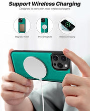 Load image into Gallery viewer, OCASE for iPhone 16 Pro Max Case Detachable Wallet Case with Card Holder, 2 in 1 Pu Leather Flip Folio with RFID Blocking Stand Wrist Strap Shockproof Phone Cover 6.9 Inch 2024, Blue Green