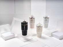 Load image into Gallery viewer, Stanley Quencher H2.0 FlowState Stainless Steel Vacuum Insulated Tumbler with Lid and Straw for Water, Iced Tea or Coffee, Smoothie and More, Rose Quartz 2.0, 20oz