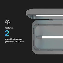 Load image into Gallery viewer, PhoneSoap Go Battery Powered UV Cell Phone Sanitizer & Universal Phone Charger Box | Patented & Clinically Proven 360-Degree UV Box for Smartphones | Disinfects & Charges On The Go (Indigo)
