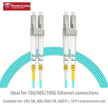 Load image into Gallery viewer, 3m(10ft) OM4 LC to LC Fiber Patch Cables, Options 7inch~500ft OM4 Fiber LC to LC Cable, Multimode Fiber Optic Duplex MMF 50/125?m 40G/100G LSZH