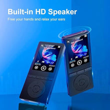 Load image into Gallery viewer, 64GB MP3 Player with Bluetooth 5.3, Music Player with HiFi Sound for Sports Runners, 2.4" Screen MP3 Player Built in HD Speaker Voice Recorder FM Radio E-Book, Expanded Up to 128GB, Earphone Included, Black_3754