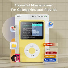 Load image into Gallery viewer, 64Gb Mp3 Player with Bluetooth Y1 Portable Music Digital Players Supports Playlist Audiobook Video Nice Gadget for Kids Lemon_496